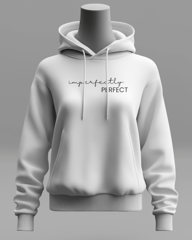 Teerov Premium Imperfection Perfection Graphic Hoodie – Unisex Fit