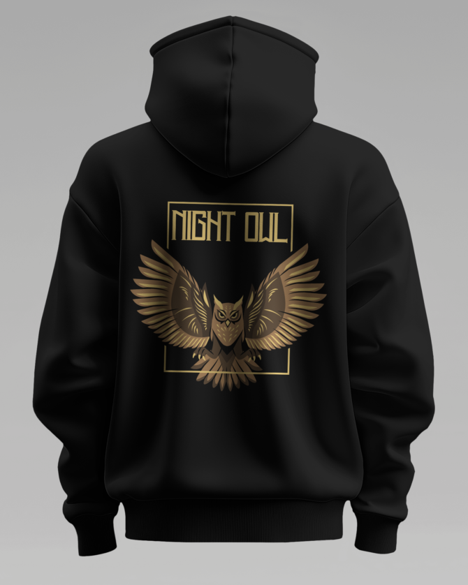 Teerov Premium The Owl Graphic Hoodie – Unisex Fit