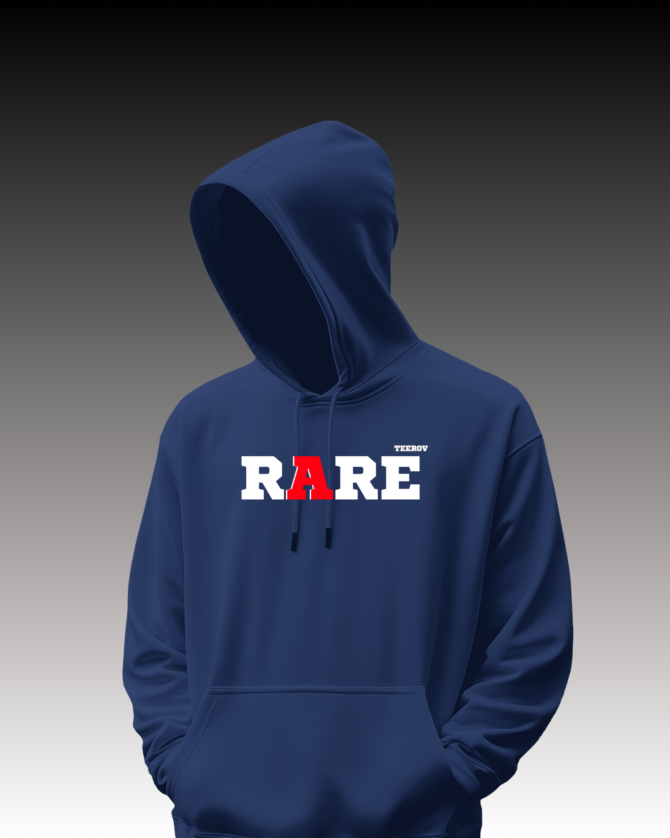 Teerov Luxe Oversized Hoodie |  RARE Blue - Unisex Graphic Edition
