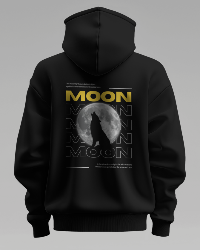 Teerov Casual Style Moon Hoodie – Unisex Fit