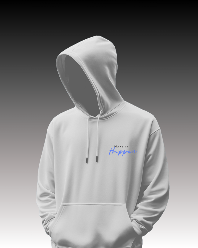 Teerov Luxe Oversized Hoodie | Make It Happen - Unisex Graphic Edition