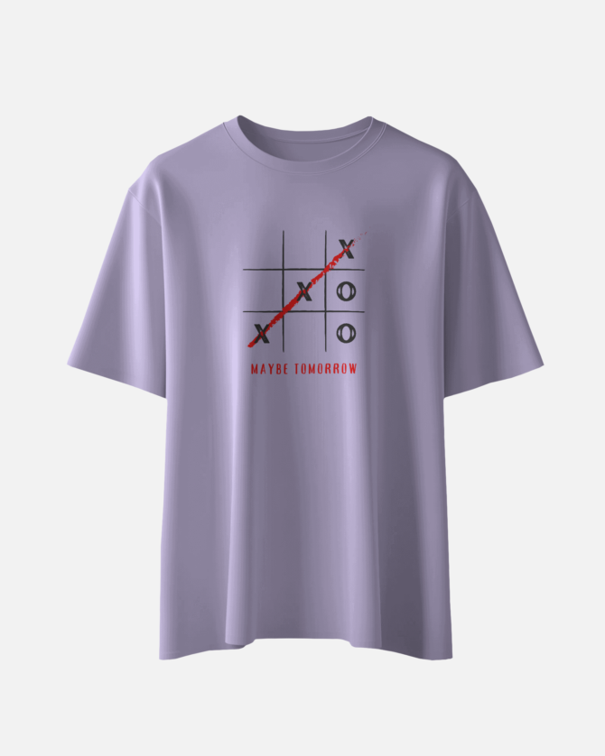 Teerov Regular Fit Cotton T-Shirt | May Be Tomorrow Graphic Typography for Unisex