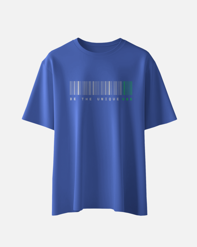 Teerov Regular Fit  Be The Unique One Typography T-Shirt | Unisex Graphic Premium Cotton Design