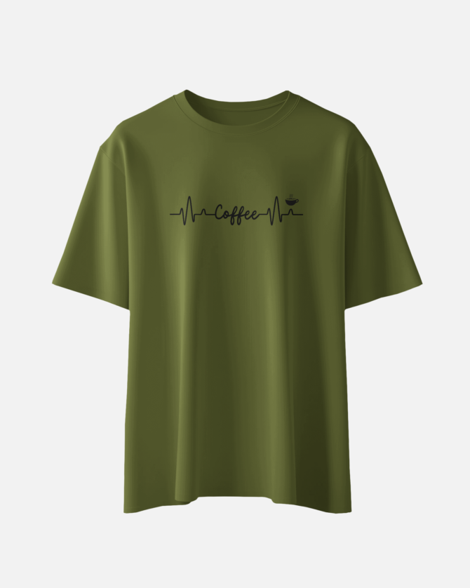 Teerov Casual Regular Fit Coffee Typography T-Shirt | Casual Cotton Graphic Design